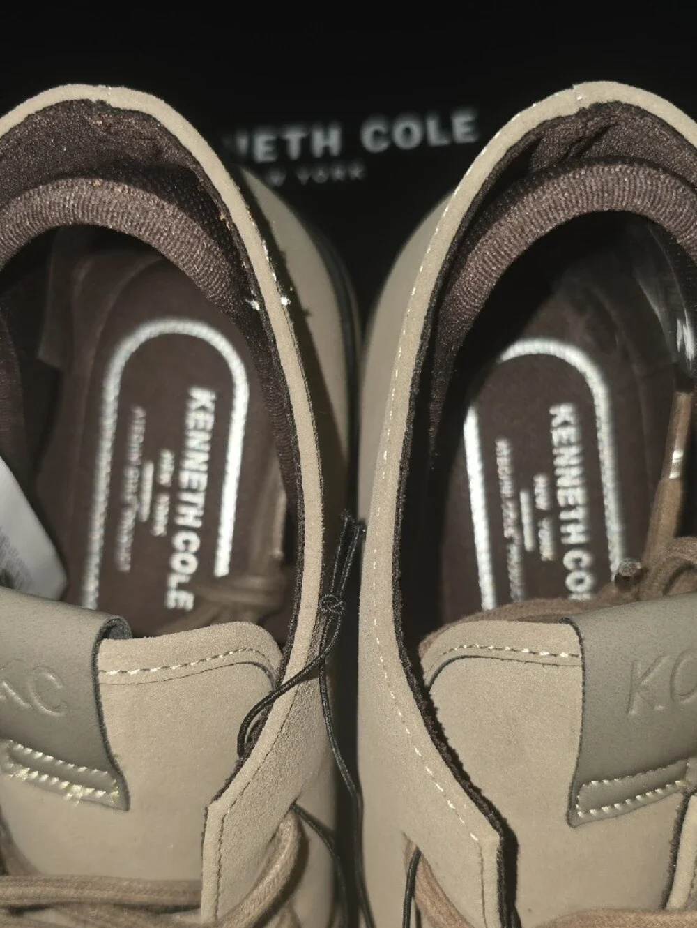 Kenneth Cole Men's Taupe Suede Chukka Moc Toe Boots
